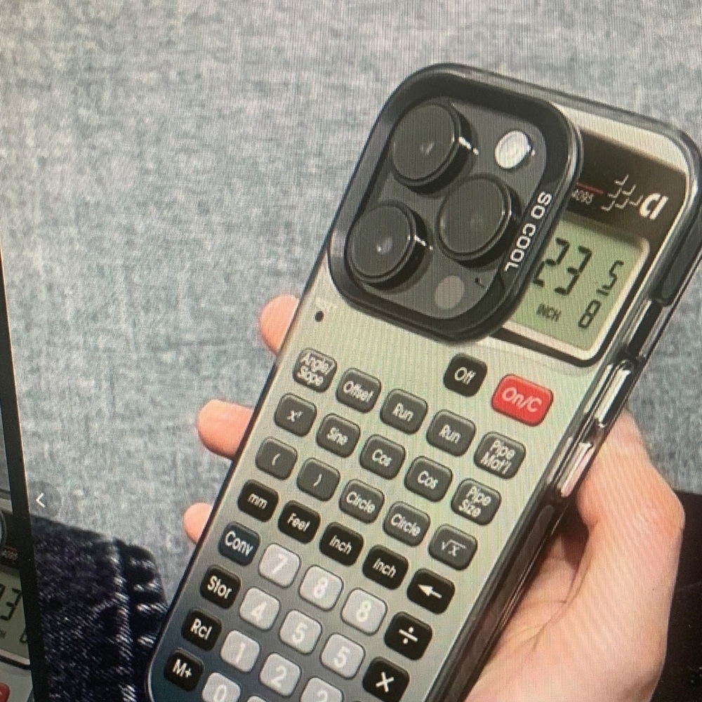 Case-Mate Retro Calculator Phone Case - Black and Gray